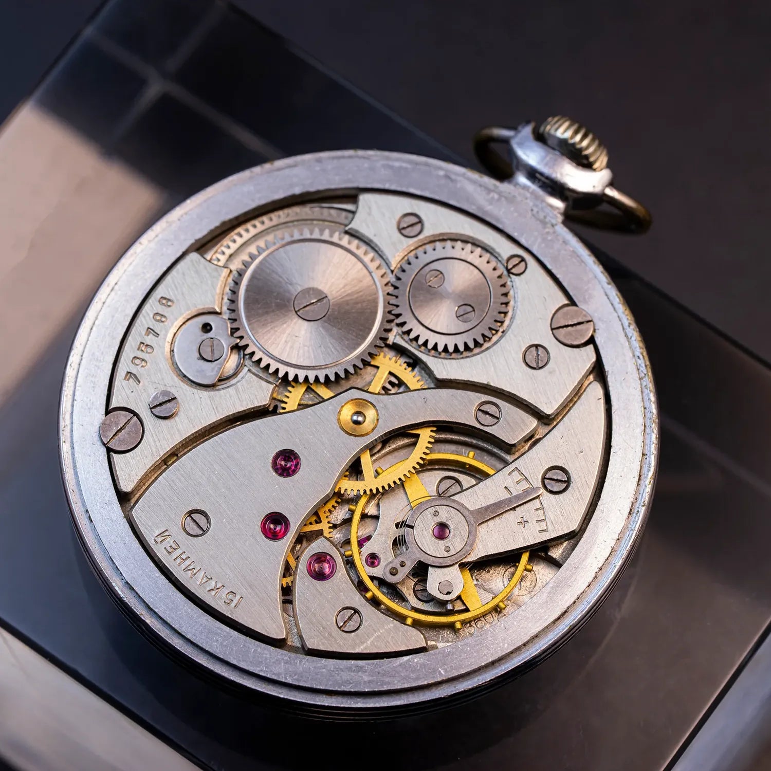 Molnia Pocket Watch Cal. 3602 – side view alternative angle