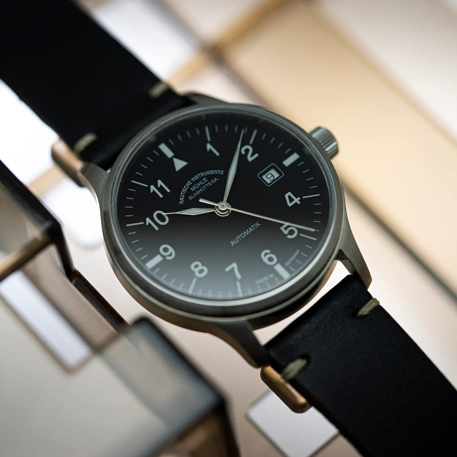 Muhle Glashutte Nautische Instrumente M1-37-60 – dial close-up