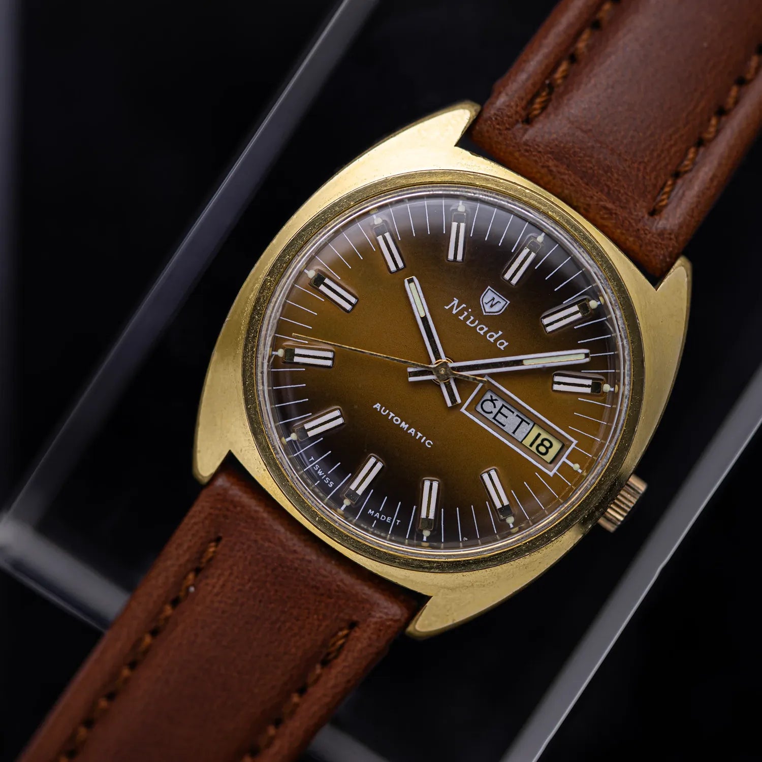Nivada Automatic Men's Dress Watch – front view