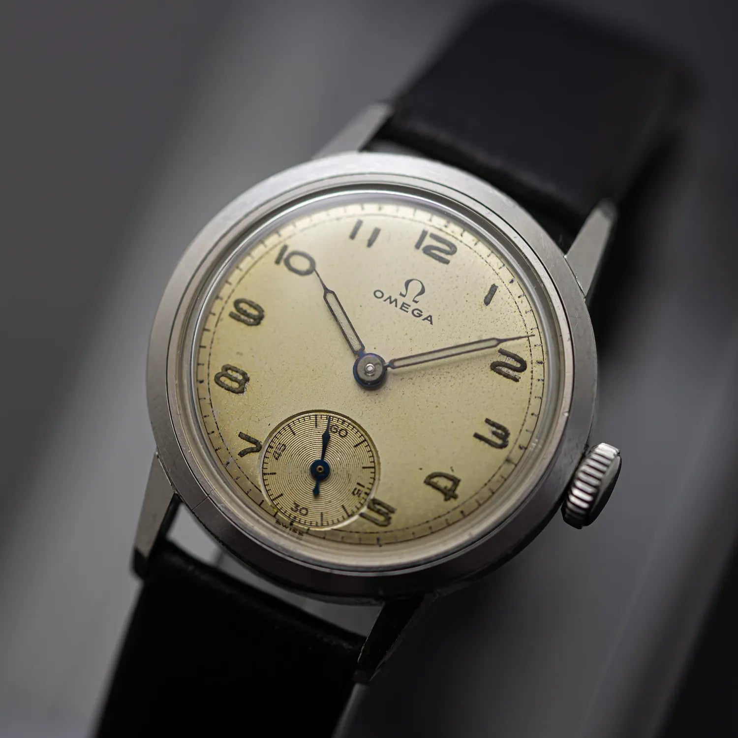 Omega 26.5 SOB T2 WW2 Watch 1939 – front view