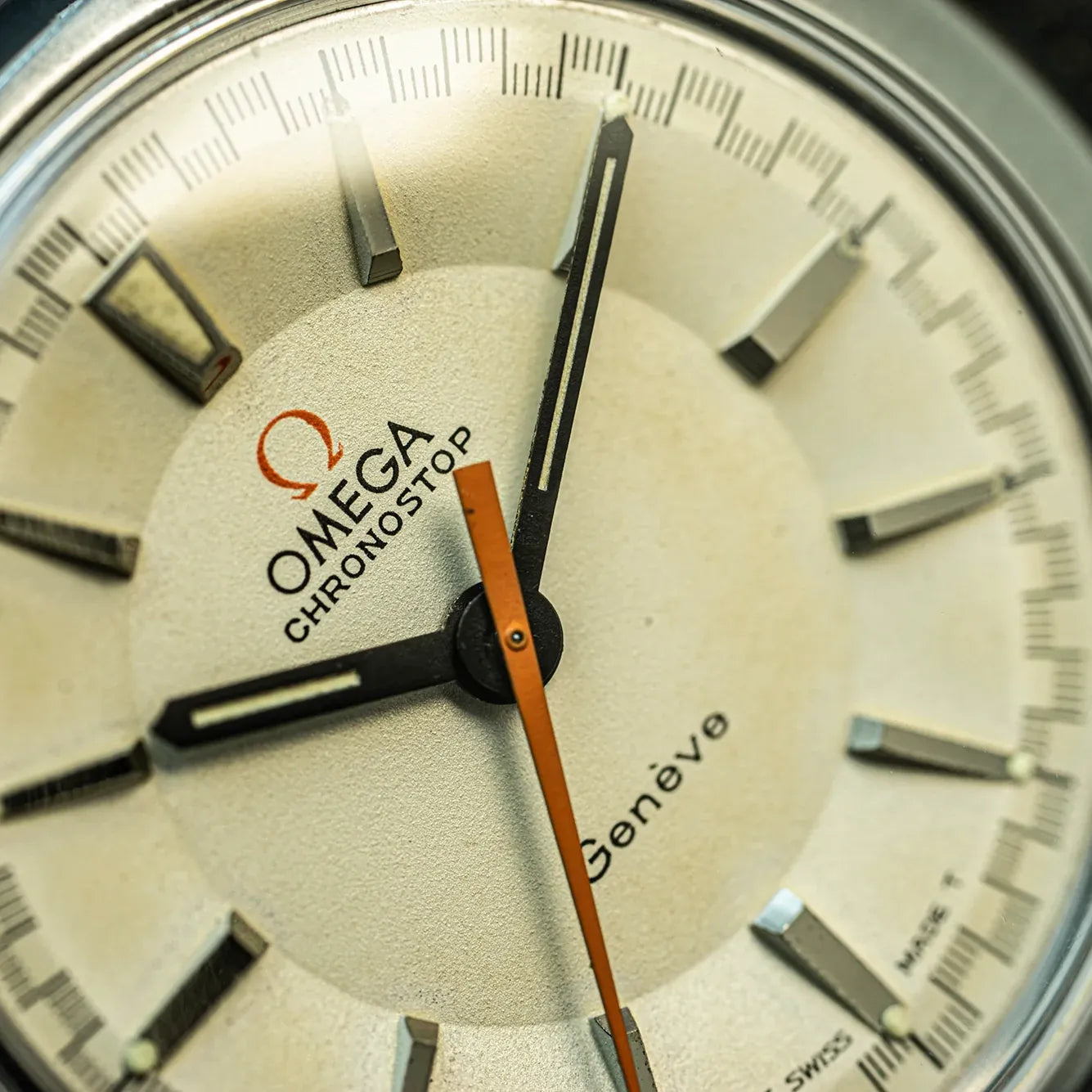 Omega Chronostop 145.010 – strap detail