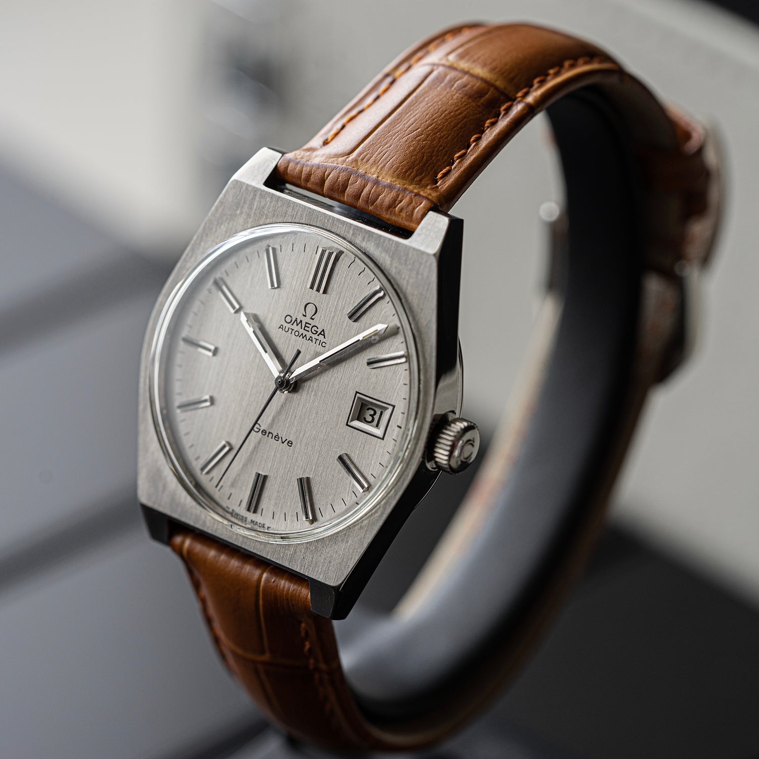 Omega Geneve Automatic 166.0118 on stand