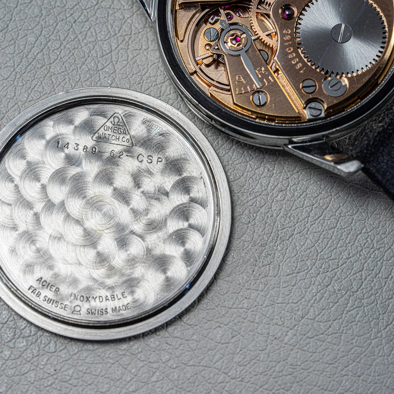 Omega Seamaster 14389 62 CSP, Cal. 268, Vintage Men's Watch – movement close-up