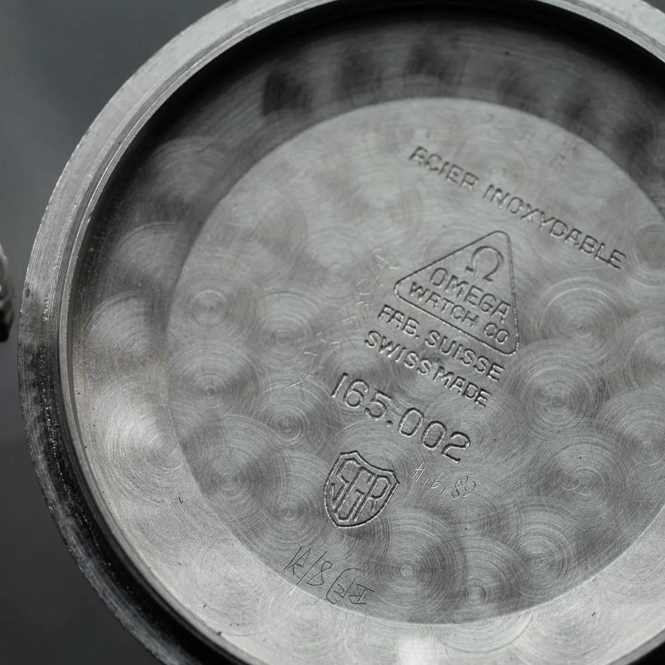 Omega Seamaster 165.002, Cal. 552 – strap detail