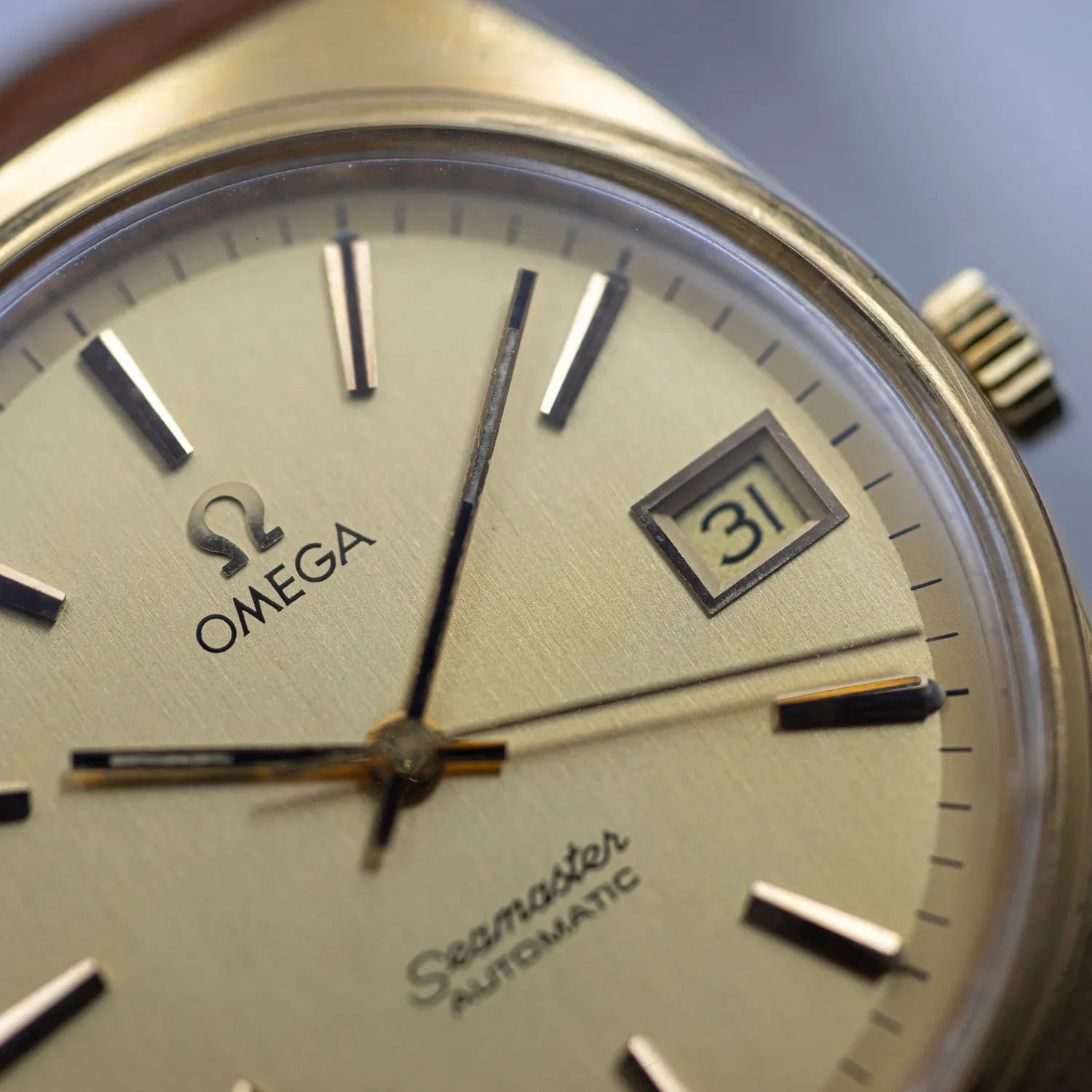 Omega Seamaster Automatic Ref. 166.0204 Cal. 1010 – dial close-up