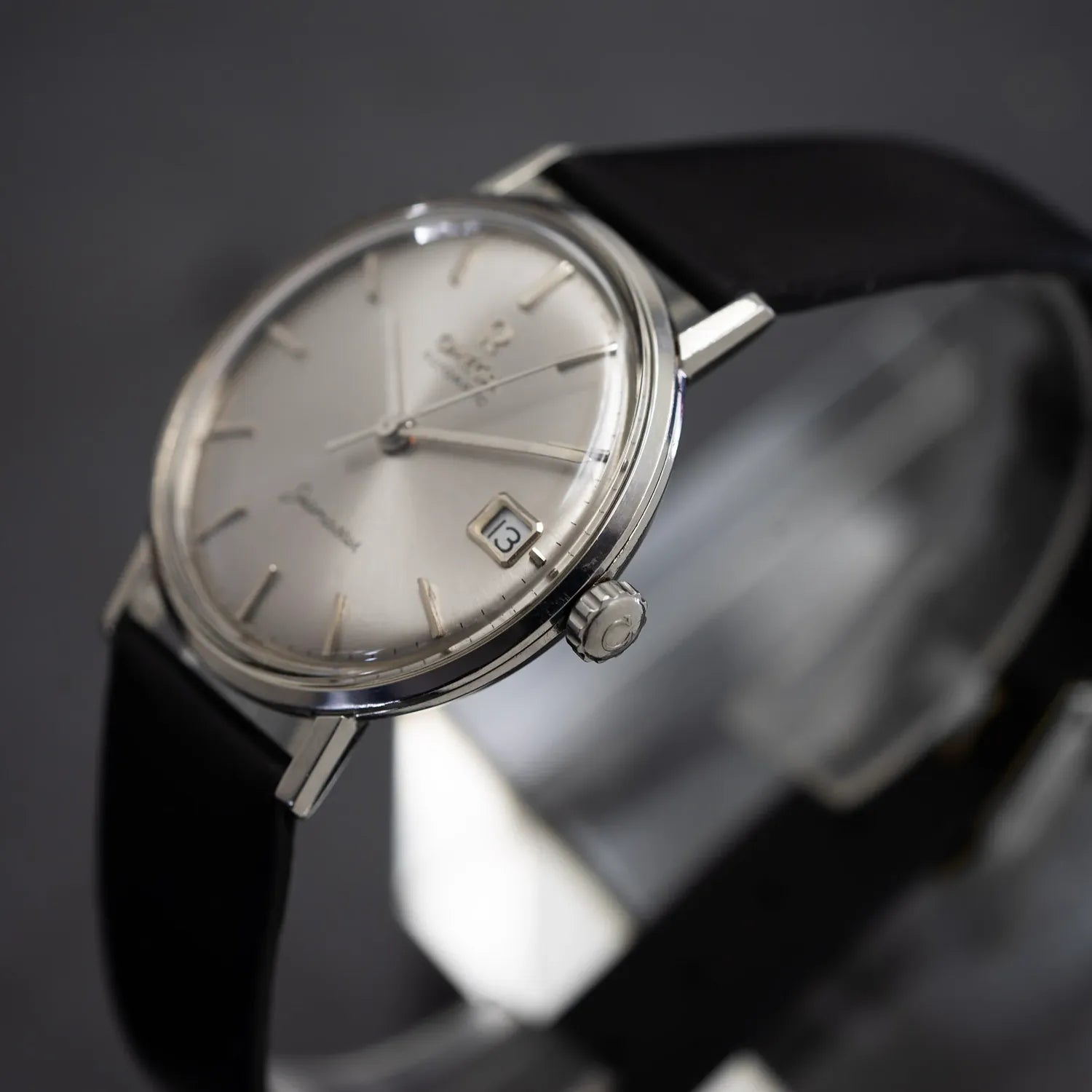 Omega Seamaster Men's Dress Watch – dial close-up