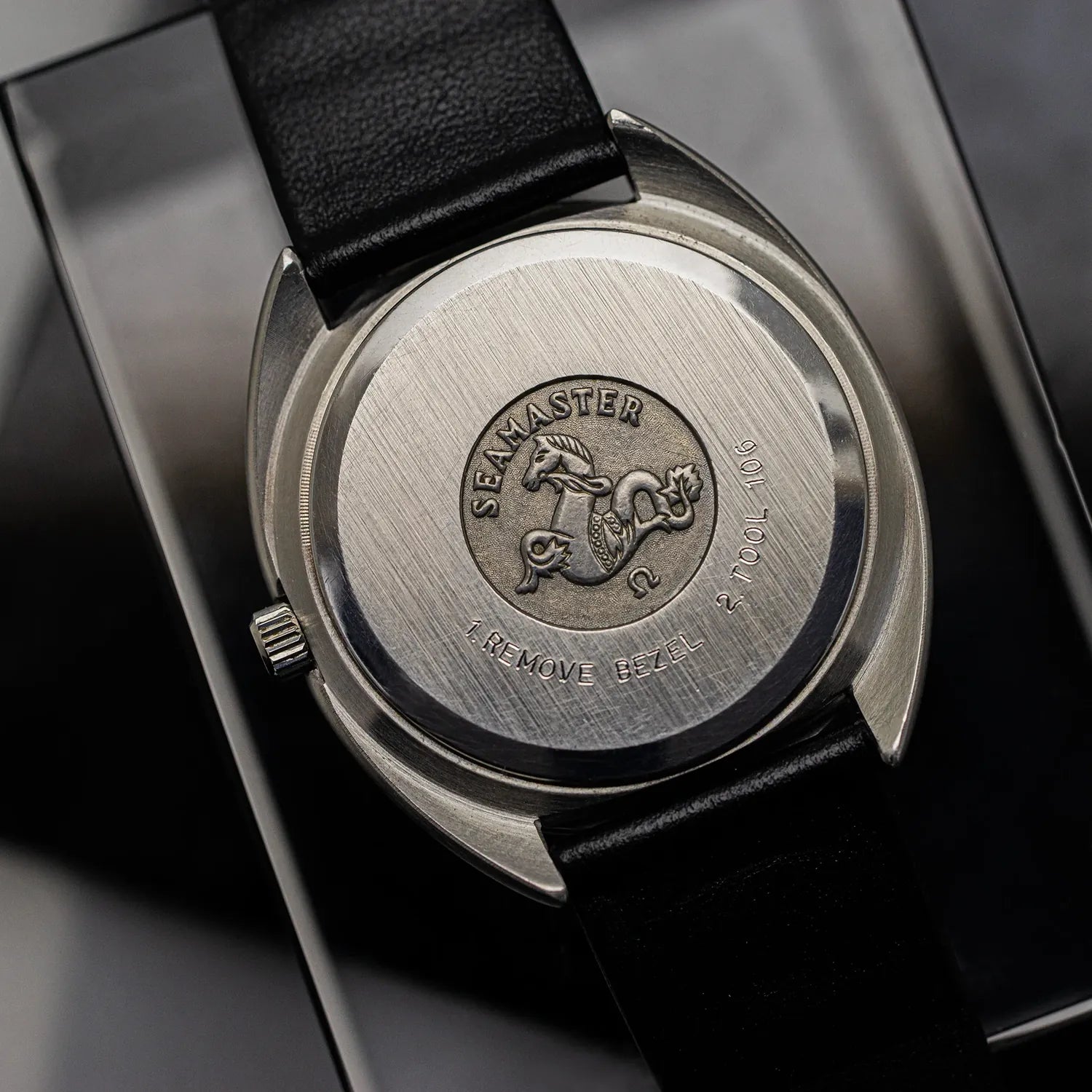Omega Seamaster Quartz Ref. 196.0078 – dial close-up