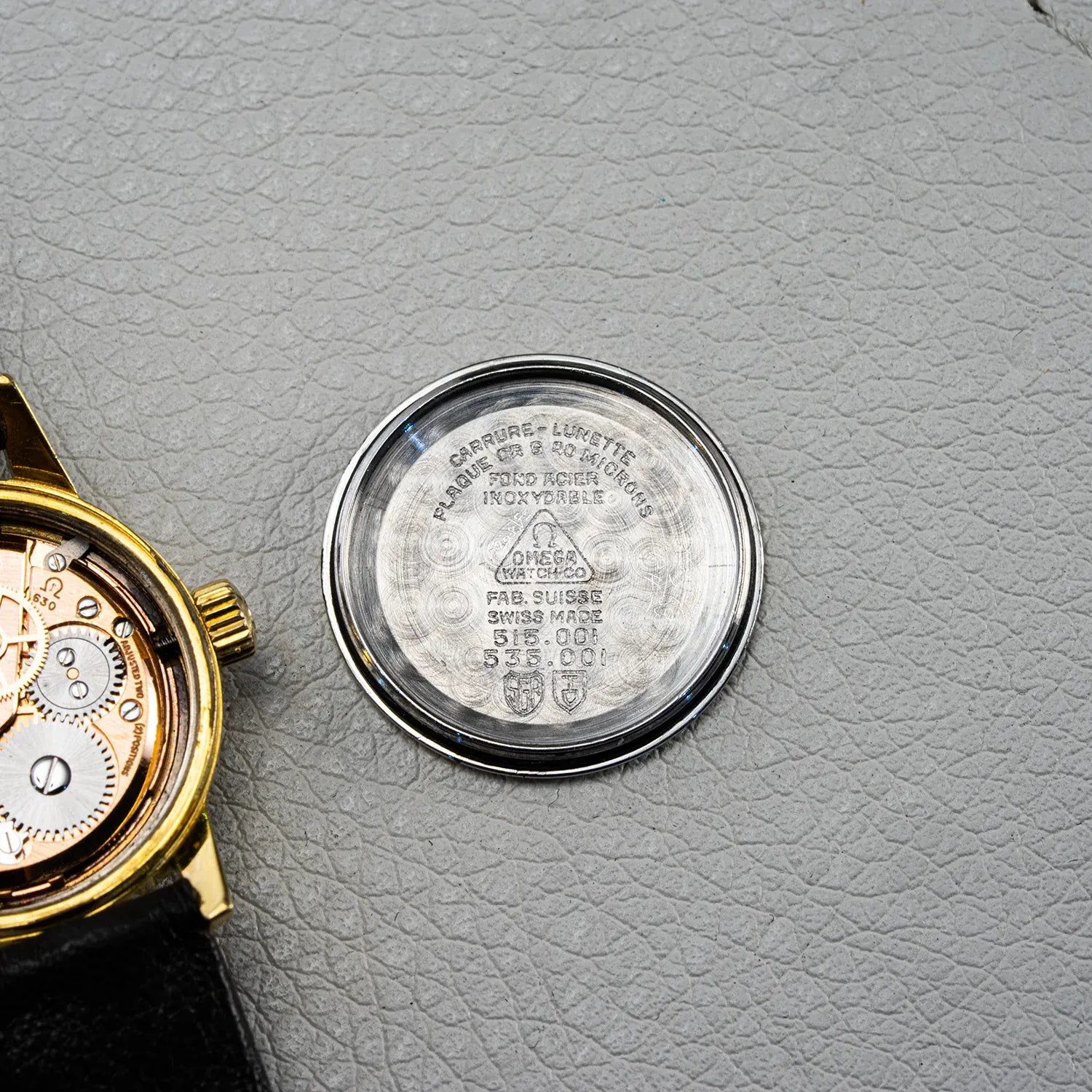 Omega Seamaster Women's Vintage Watch 515.001 630 – movement close-up