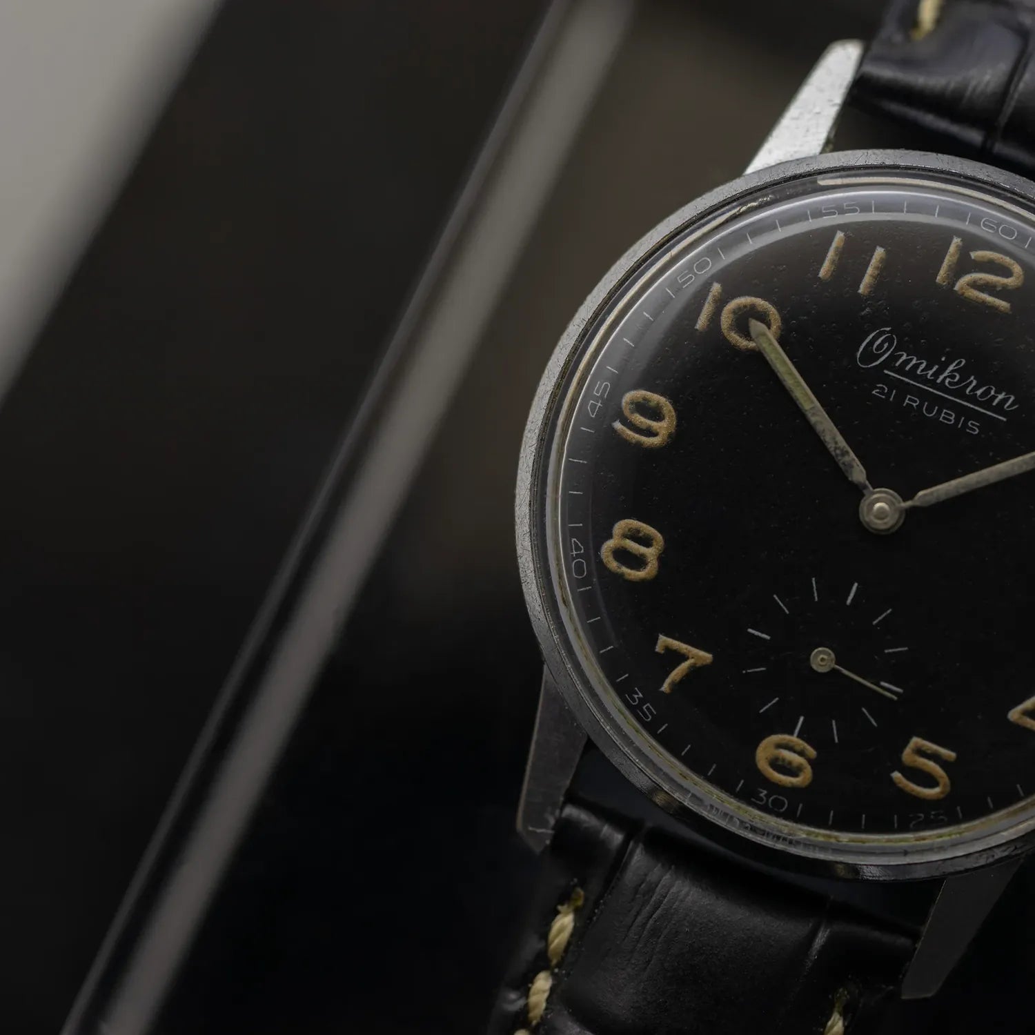Omikron Ref. 3360 Cal. AS 1130 – dial close-up