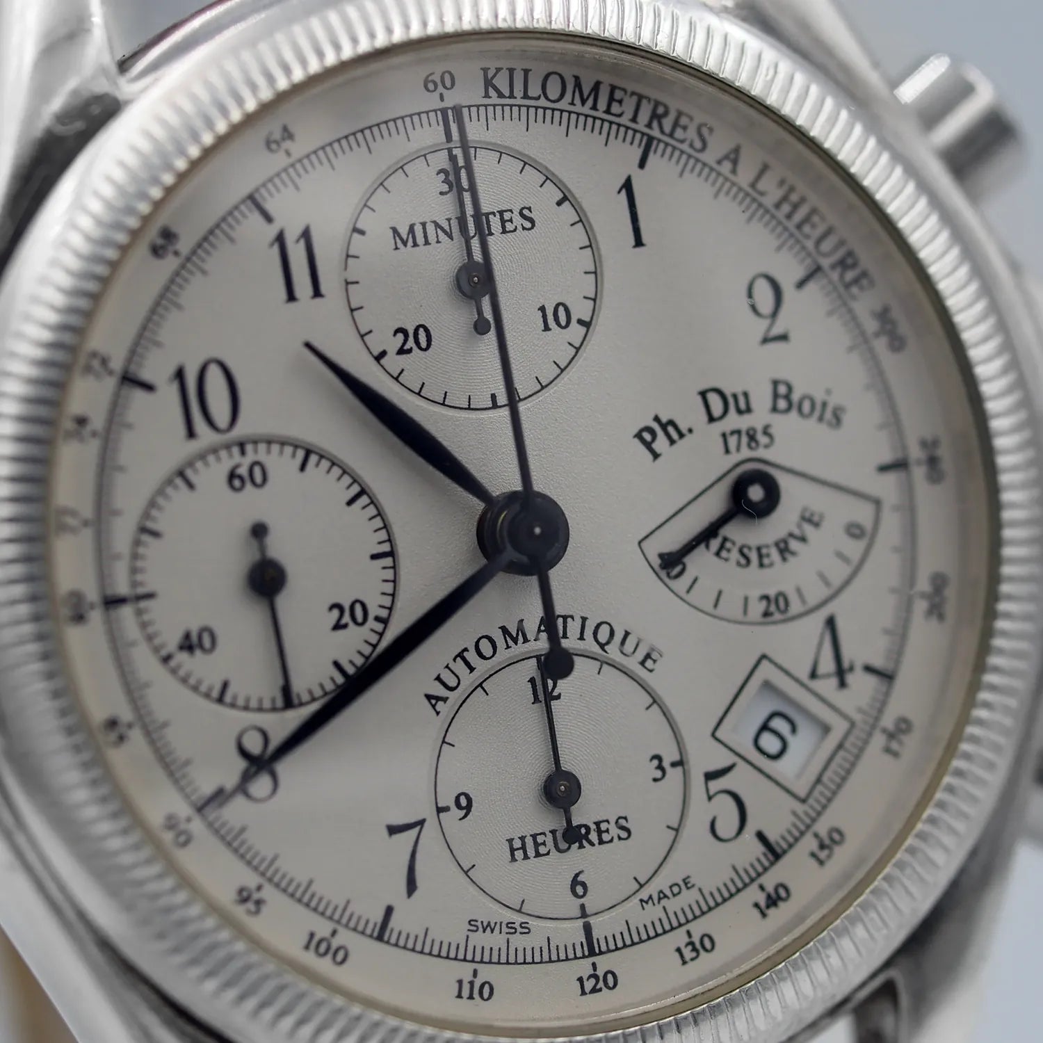 Philippe Du Bois & Fils Limited Silver 925 Case – dial close-up
