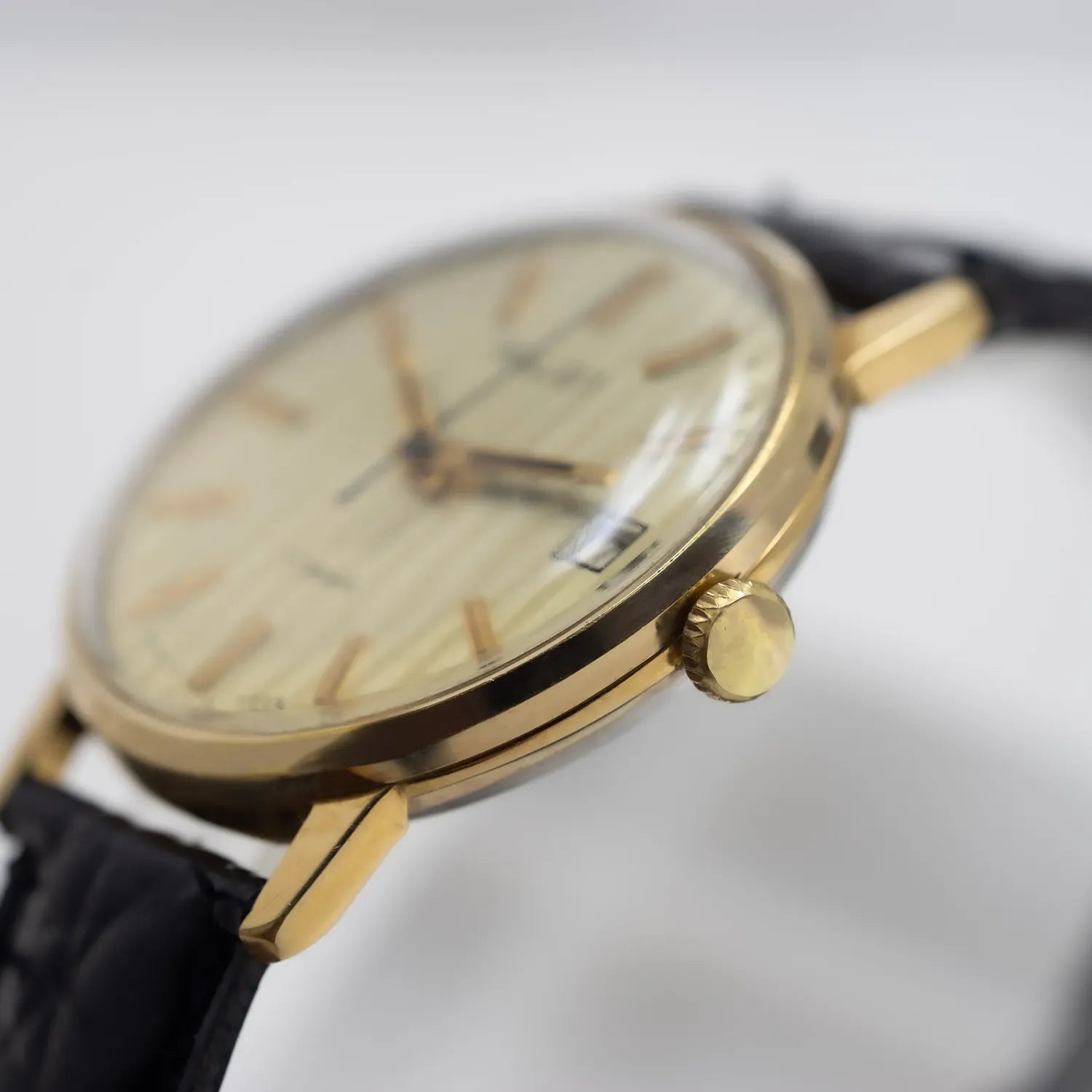 Poljot Gold Plated Vintage Men's Dress Watch – side view alternative angle