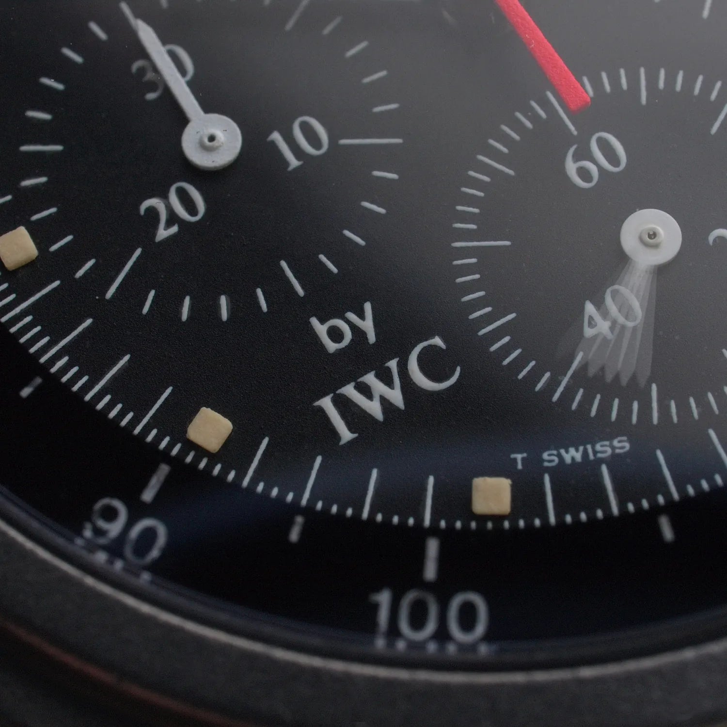 Porsche Design By IWC 3738 Meca-Quartz – dial close-up