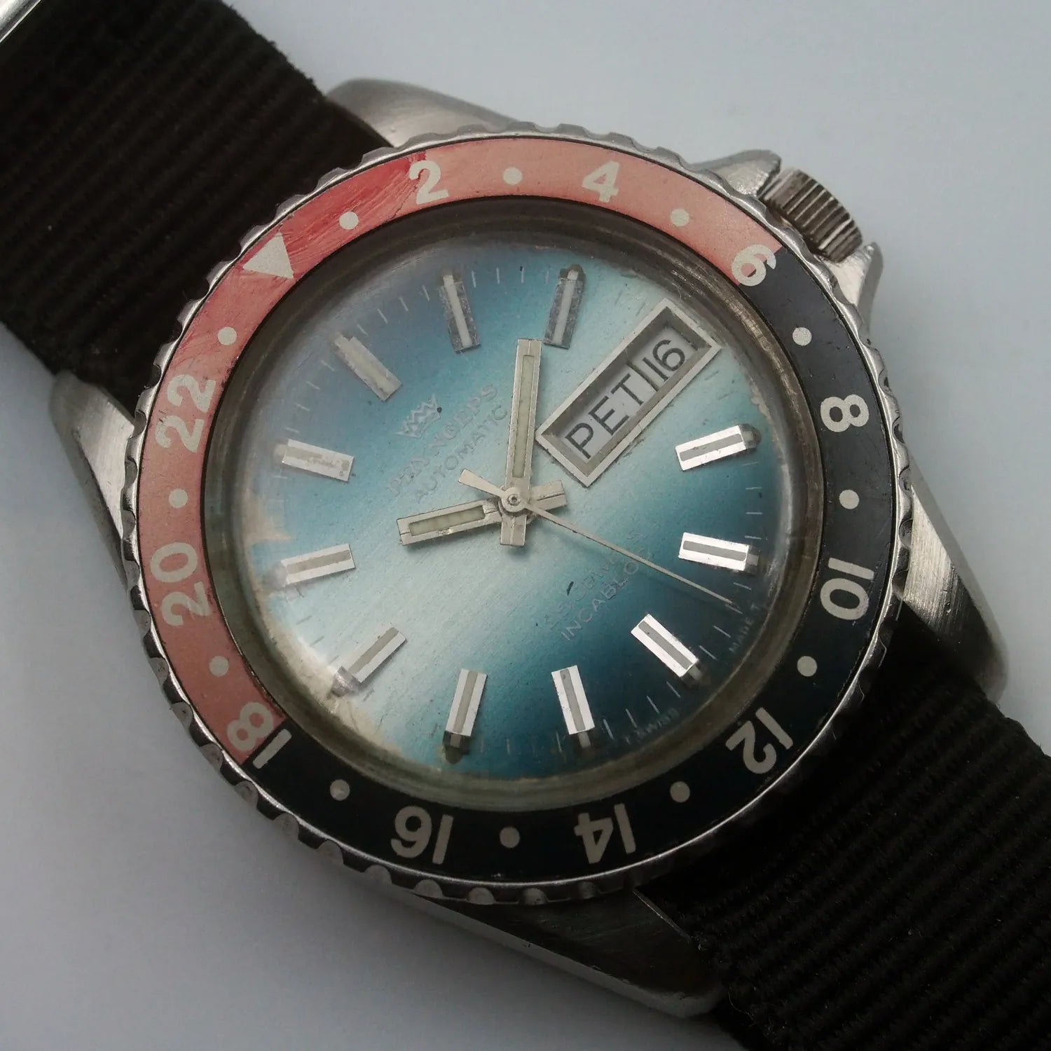 Pryngeps Automatic Diver Ref. 2491 w 10, Cal. 2789 – front view