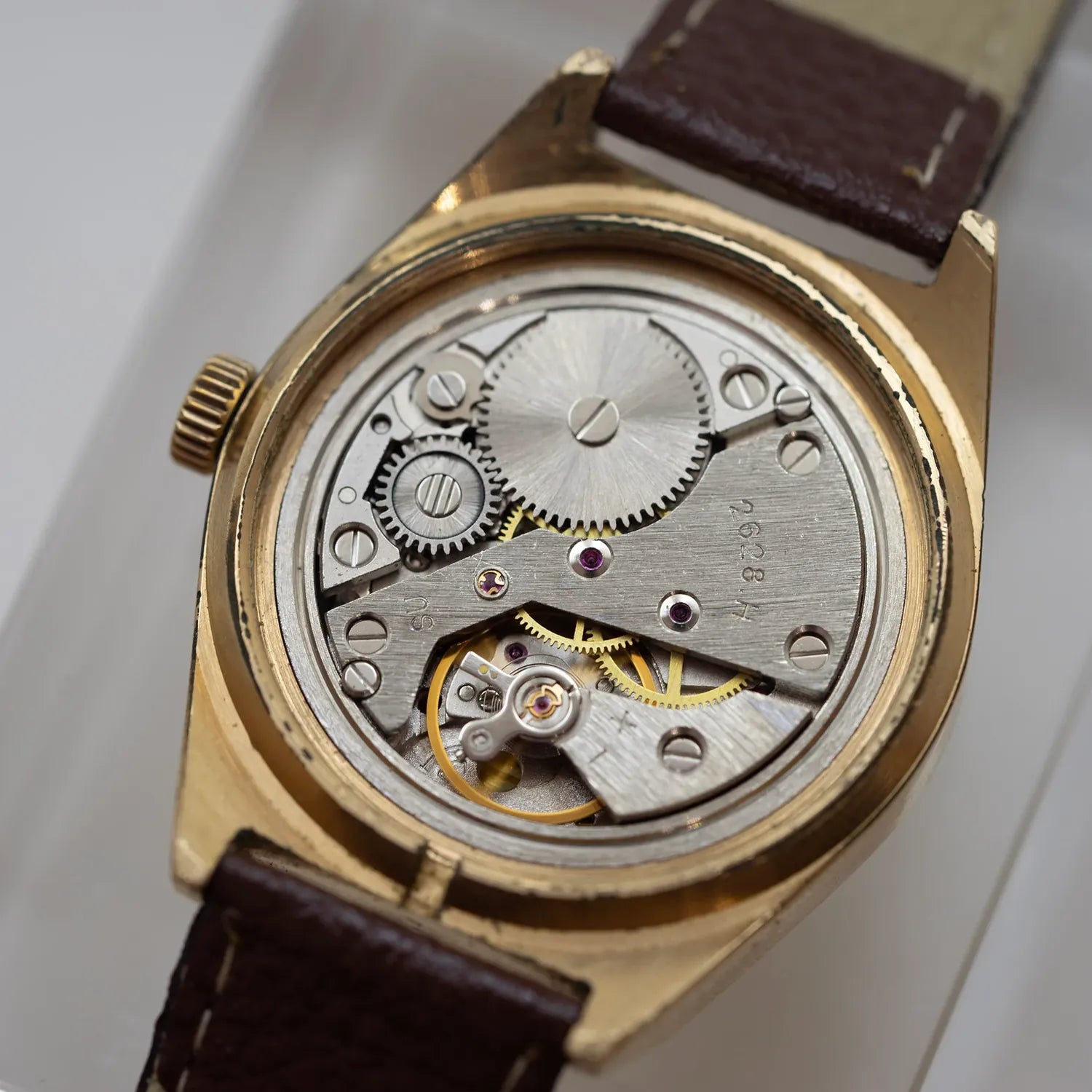 Raketa Gold Plated Cal. 2628.H Men's Dress Watch – side view