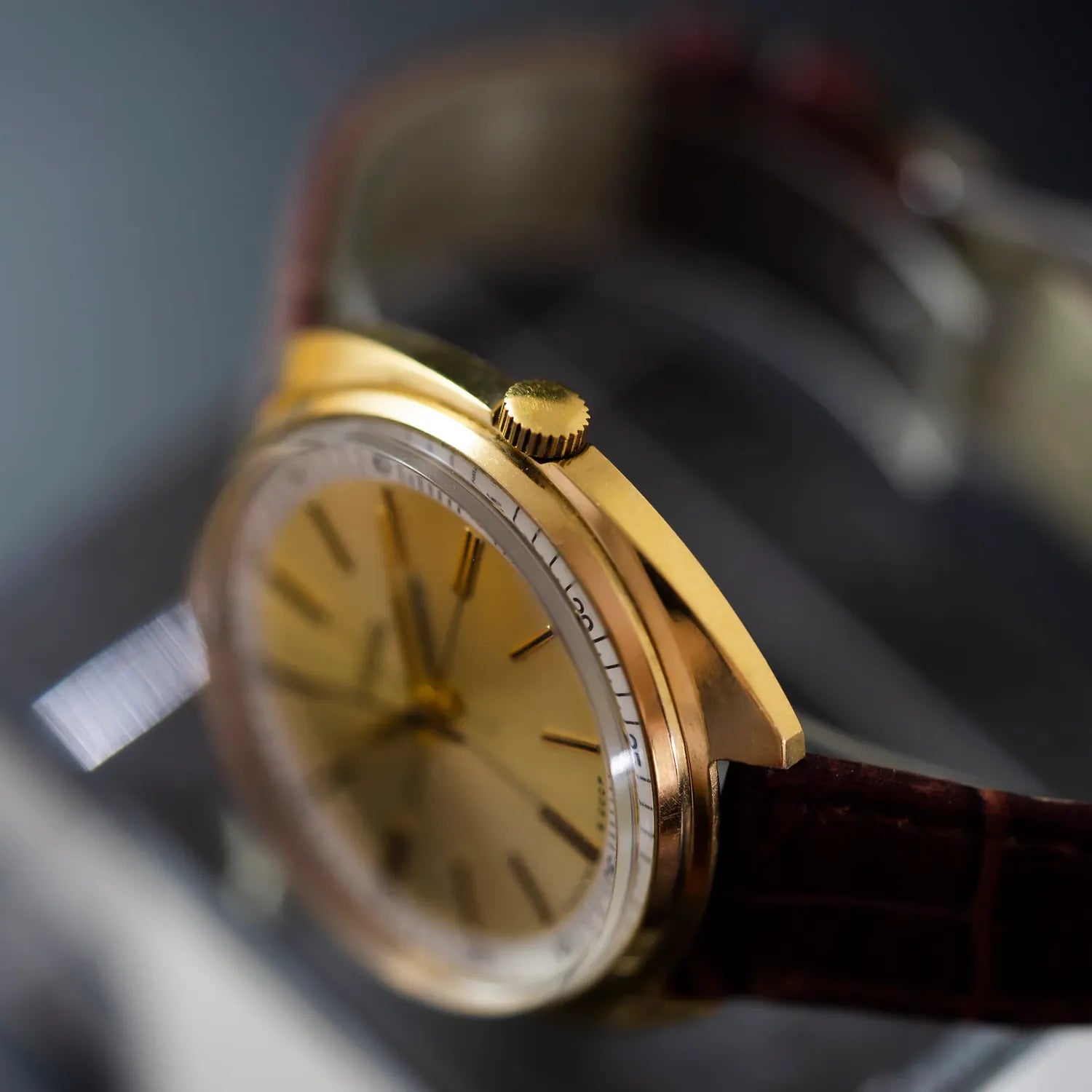 Raketa Oversize Dress Watch – movement close-up