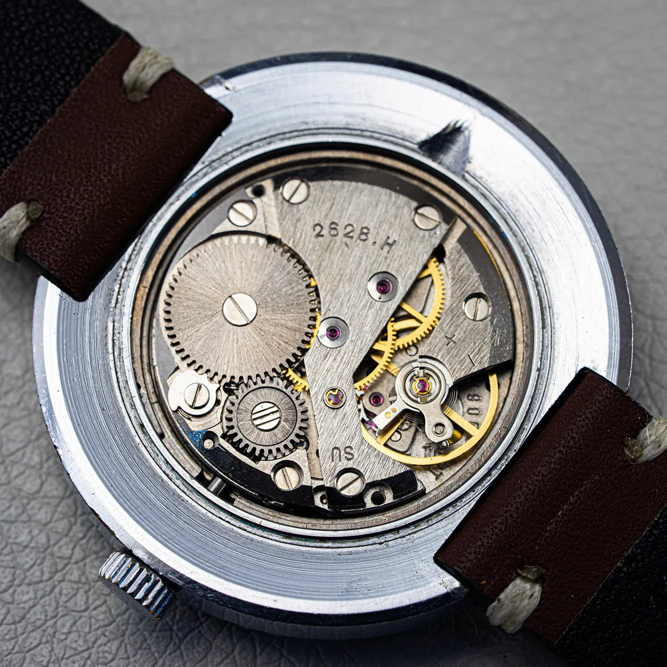 Raketa World Time Goroda, Cal. 2628.H, Men's Vintage Watch – dial close-up