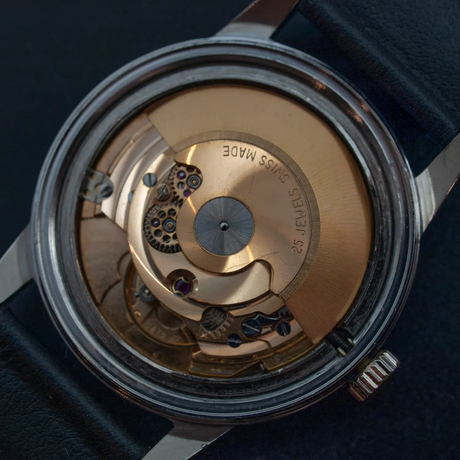 Romont Glucydur Nivaflex, Cal. ETA 2472 Men’s Watch – dial close-up