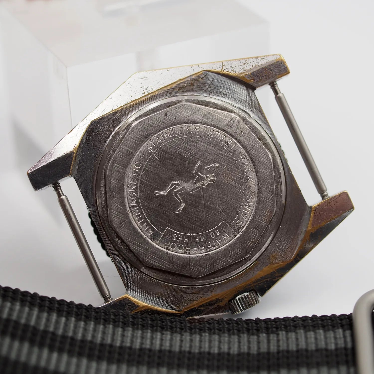 Seawatch Diver, Men’s Diving Vintage Watch, 1975 – movement close-up