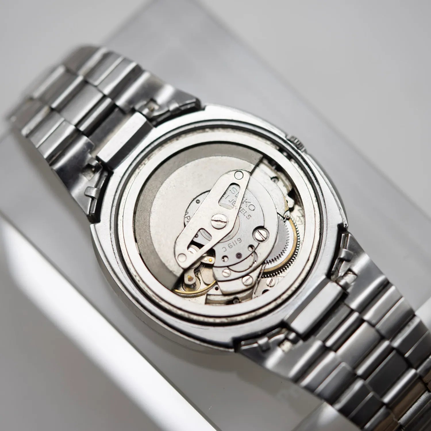 Seiko 5, Ref. 6119-5450, Cal. 6119, Men’s Automatic Watch – movement close-up