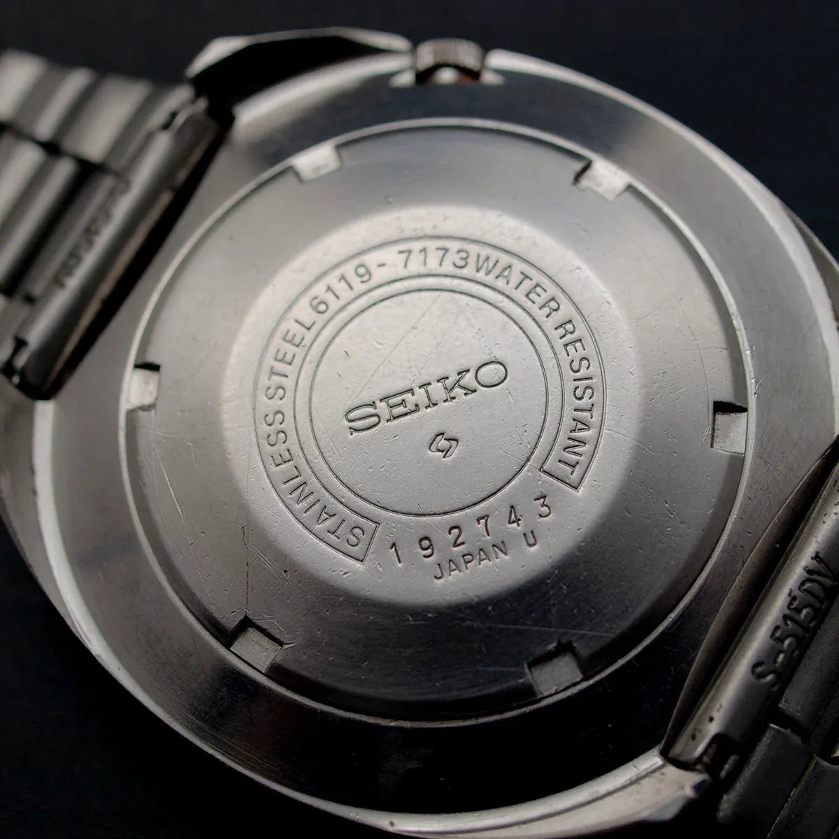 Seiko Rally Diver, Ref. 6119-7173, Men's Vintage Watch, 1971 – dial macro detail