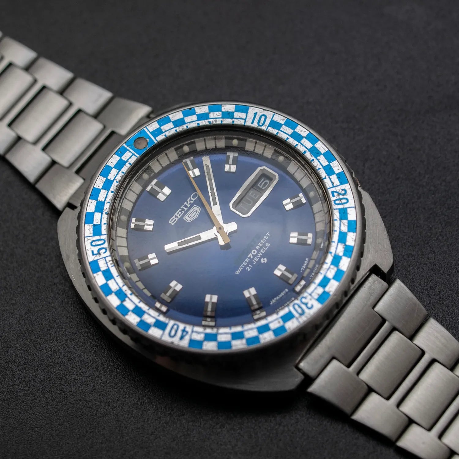 Seiko Rally Diver, Ref. 6119-7173, Men's Vintage Watch, 1971 – front view