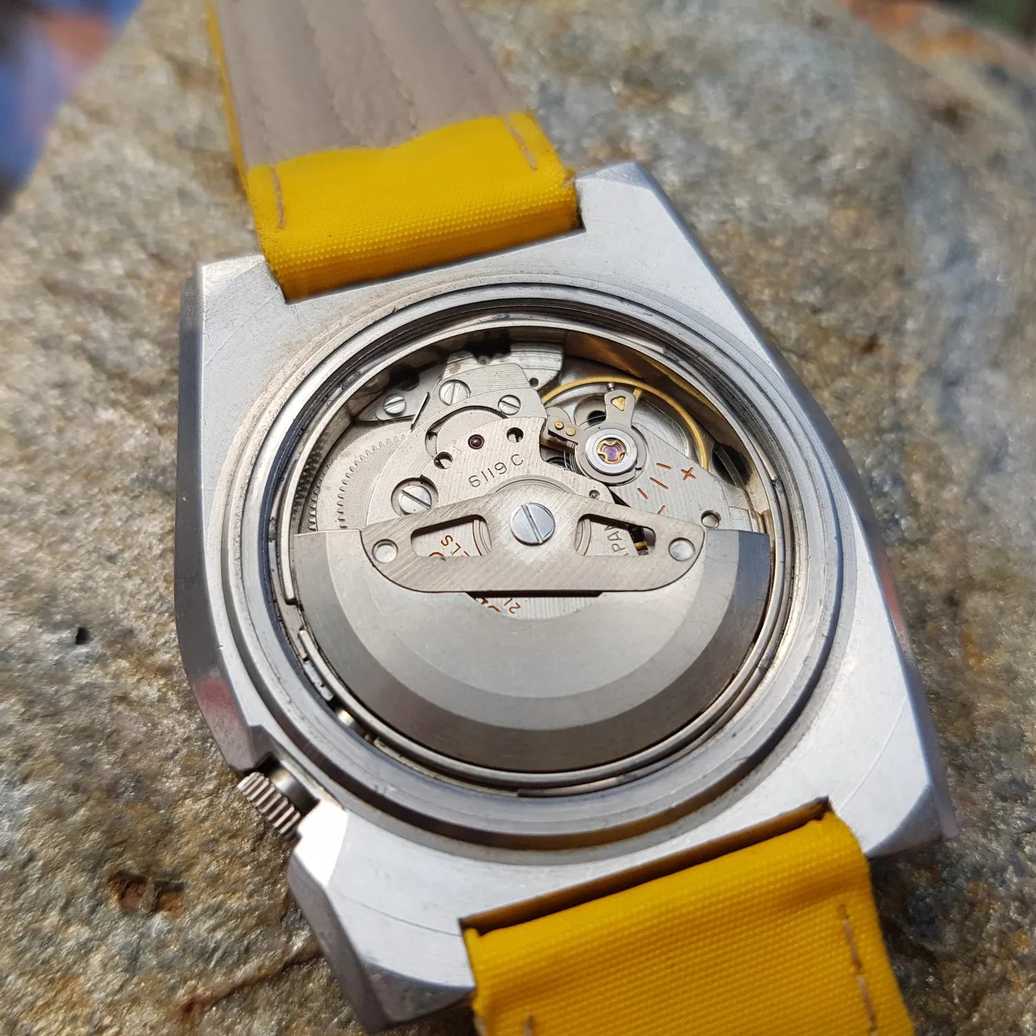 Seiko 5 Sports Regatta Automatic 6119-6053 – movement close-up