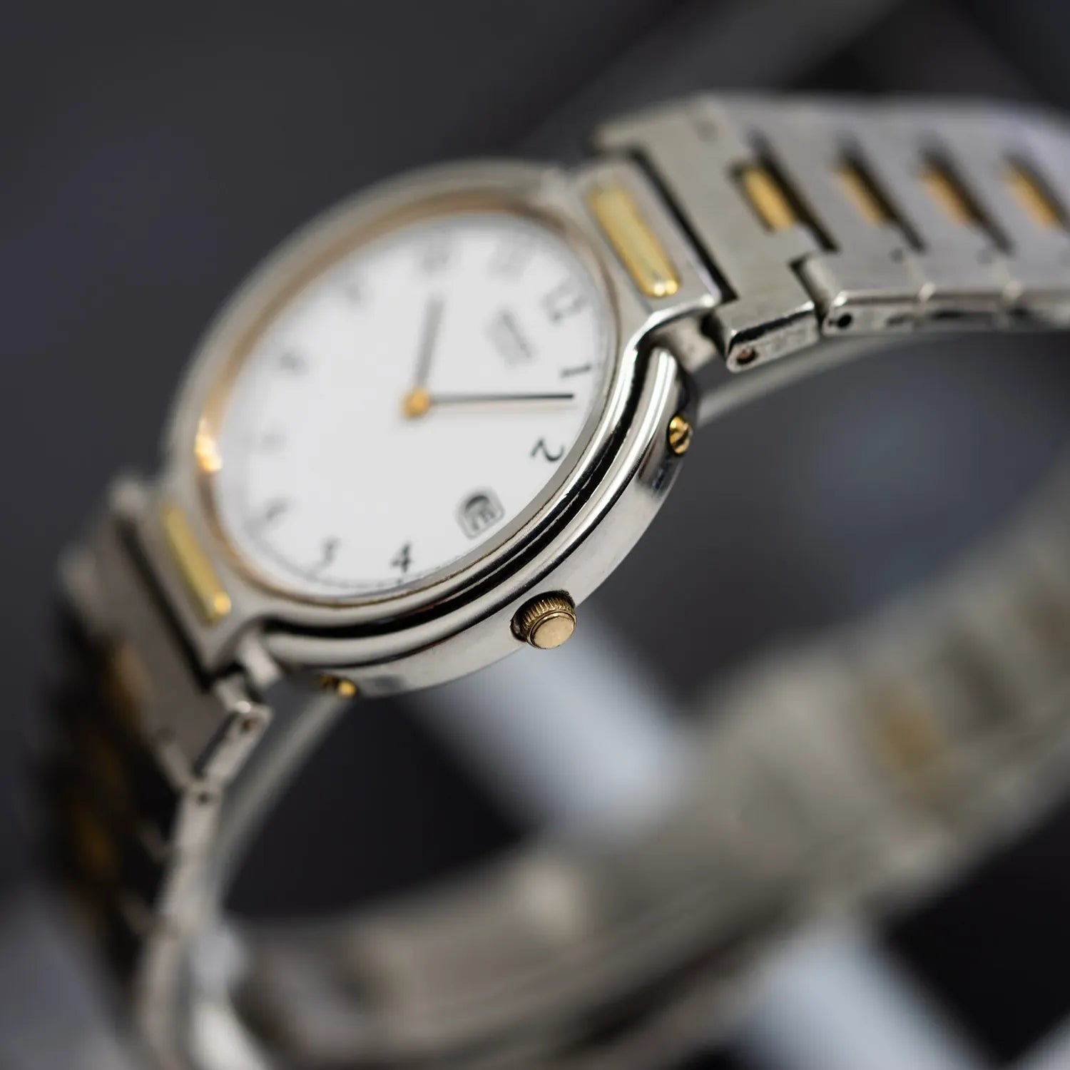 Seiko Quartz 5P39-6B00, Cal. 5P39, Men's Quartz Watch – dial close-up