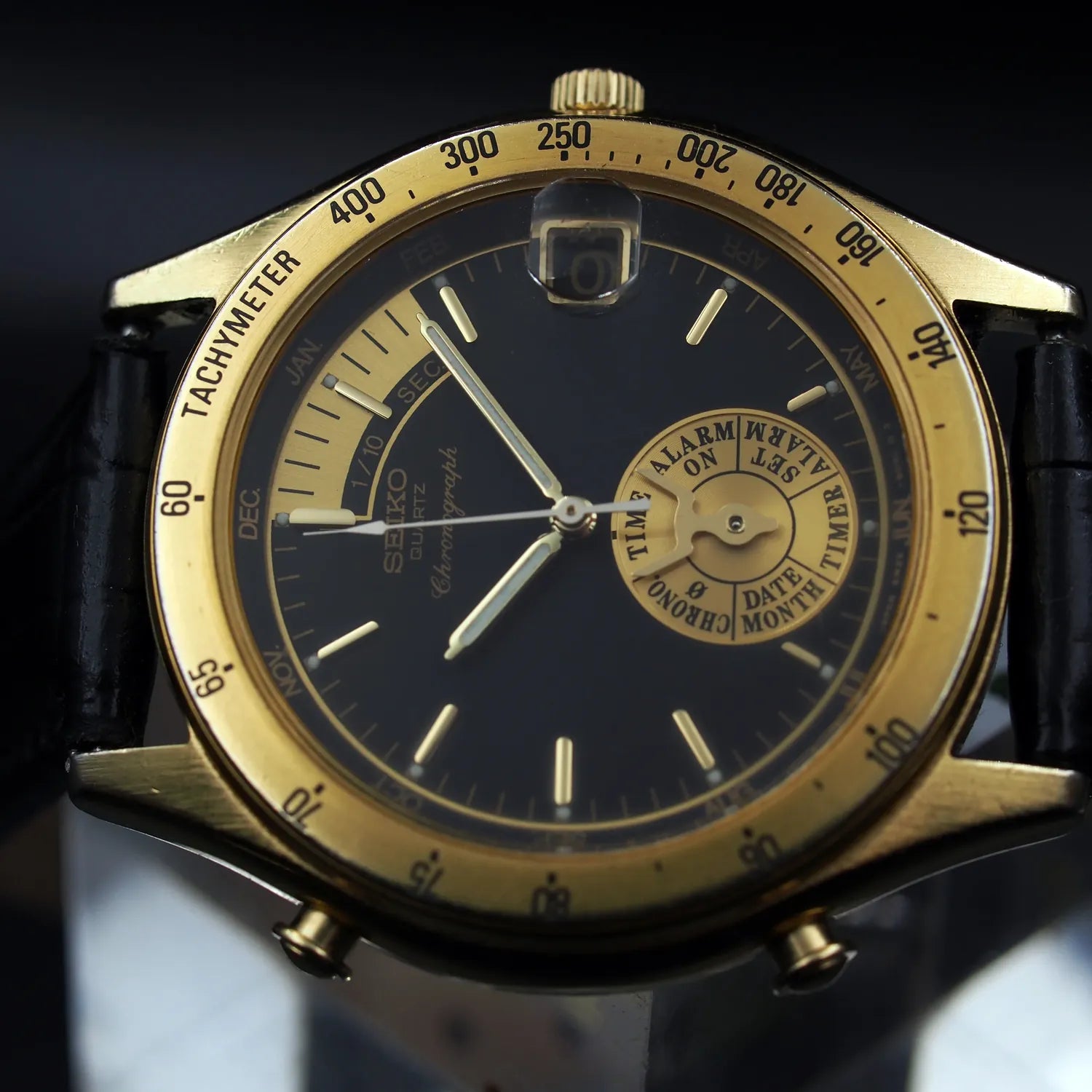 Seiko 6M25-6040, Cal. 6M25, Men’s Quartz Analog Watch, 1991 – front view