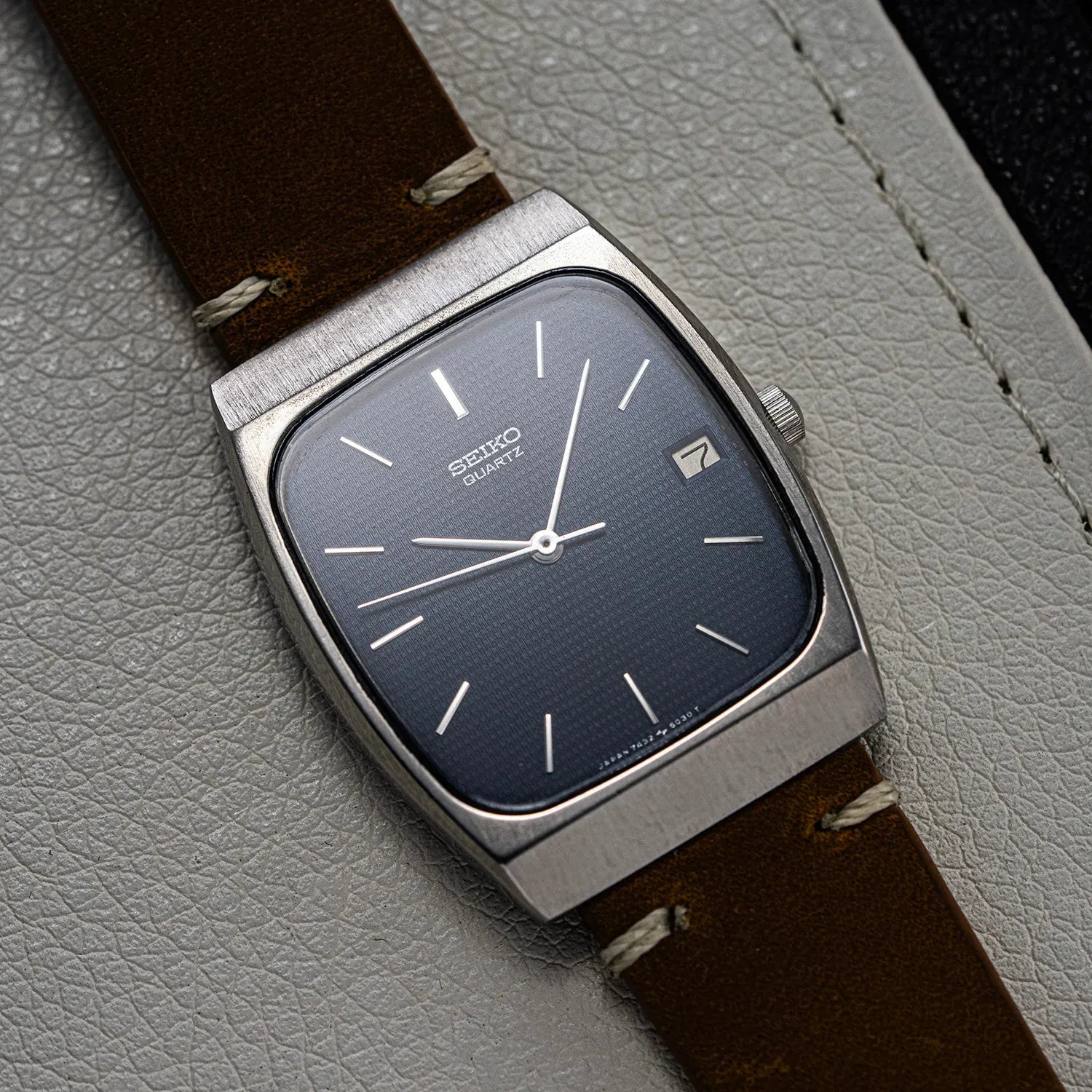 Seiko 7432-5020, Cal. 7432, Men’s Quartz Vintage Watch, 1984 – front view