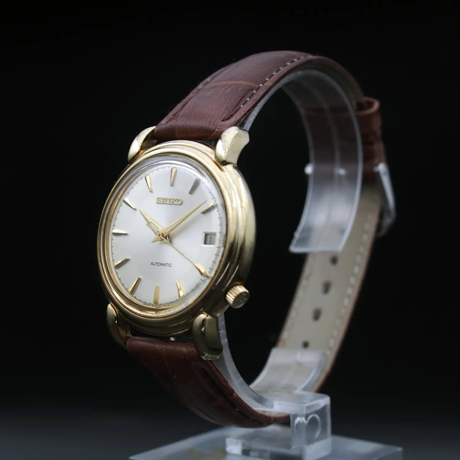Seiko 7002-8011, Men’s Automatic Dress Vintage Watch, 1992 – movement close-up