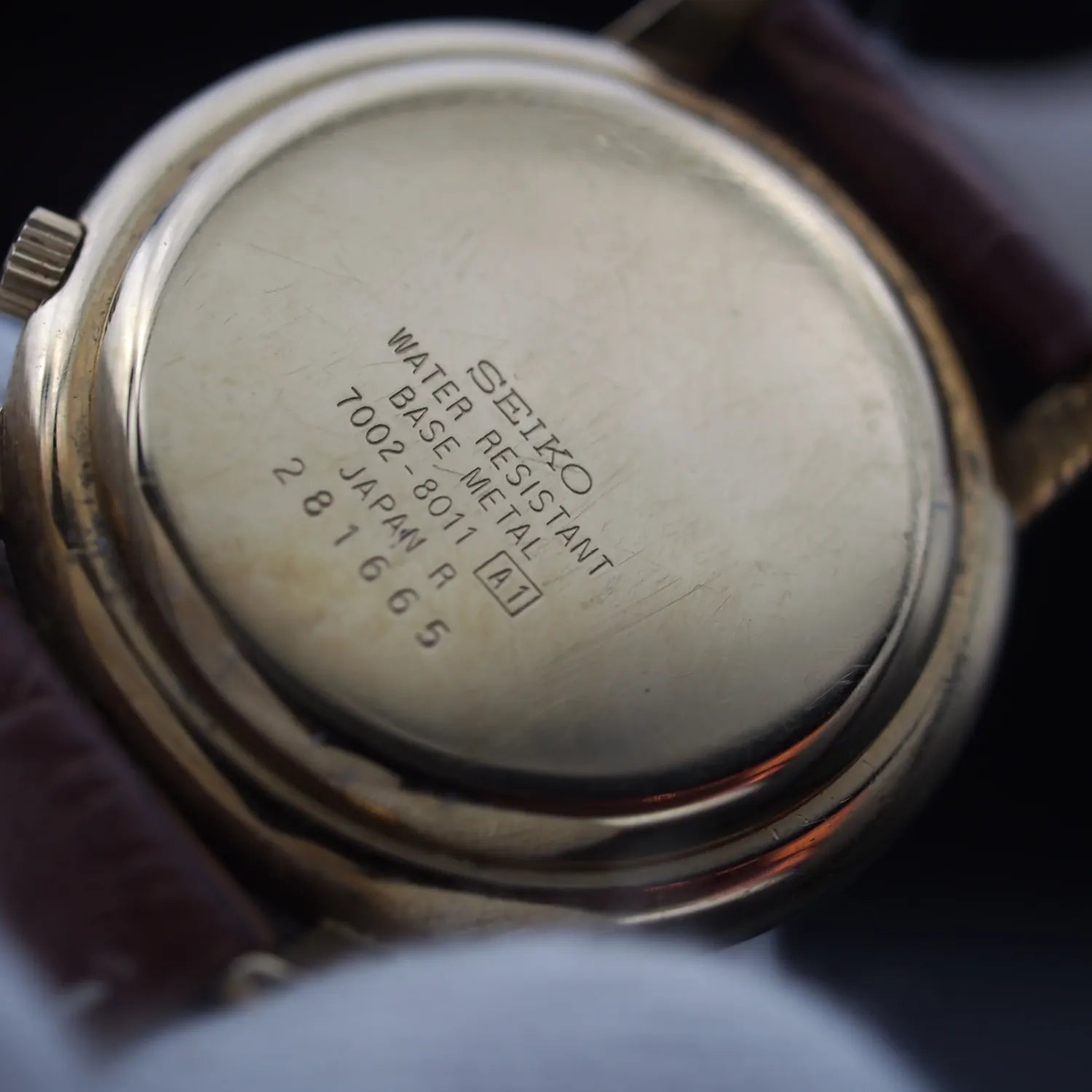 Seiko 7002-8011, Men’s Automatic Dress Vintage Watch, 1992 – strap detail