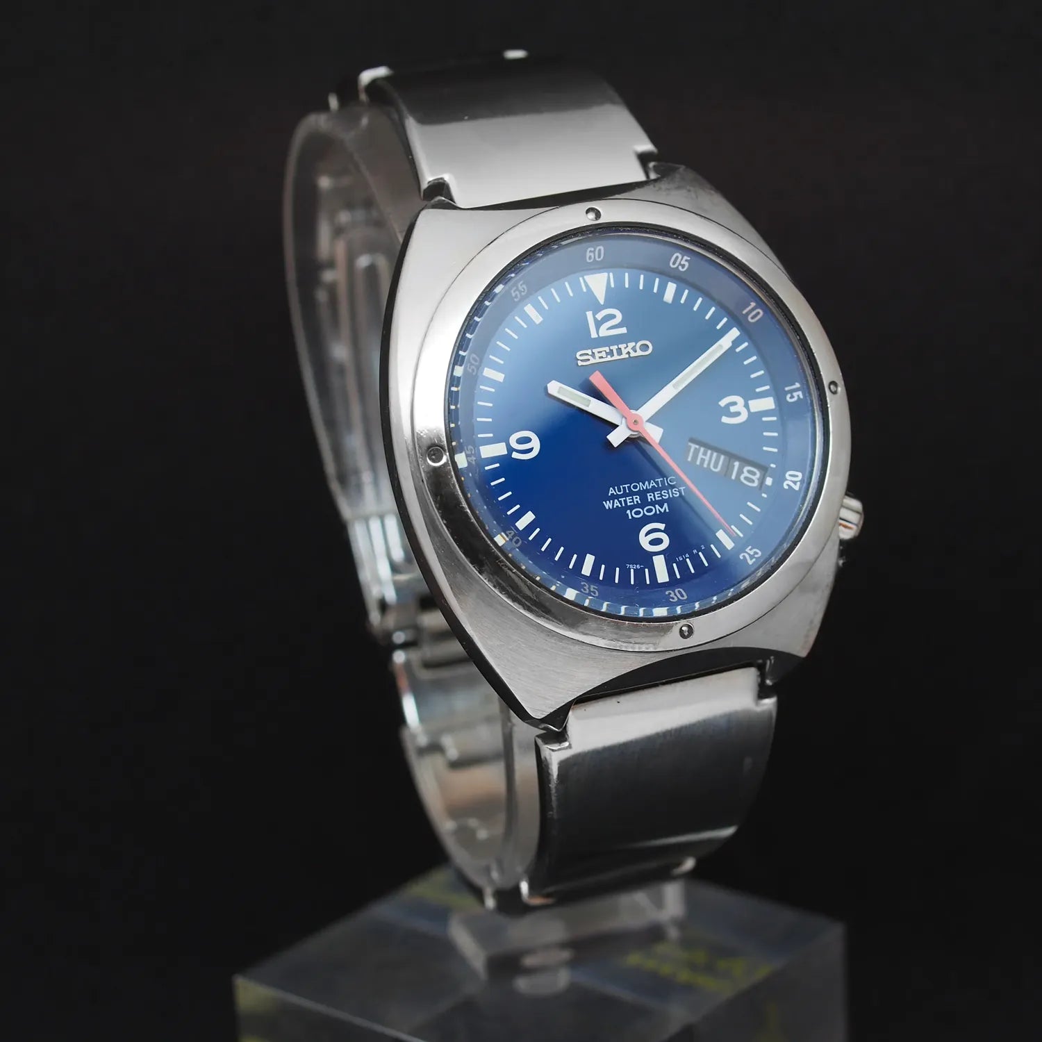 Seiko S-Wave, Ref. 7S26-0120, Cal. 7S26, Men’s Automatic Watch – movement close-up