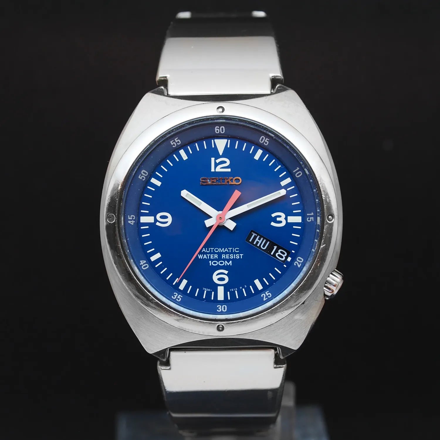 Seiko S-Wave, Ref. 7S26-0120, Cal. 7S26, Men’s Automatic Watch – front view