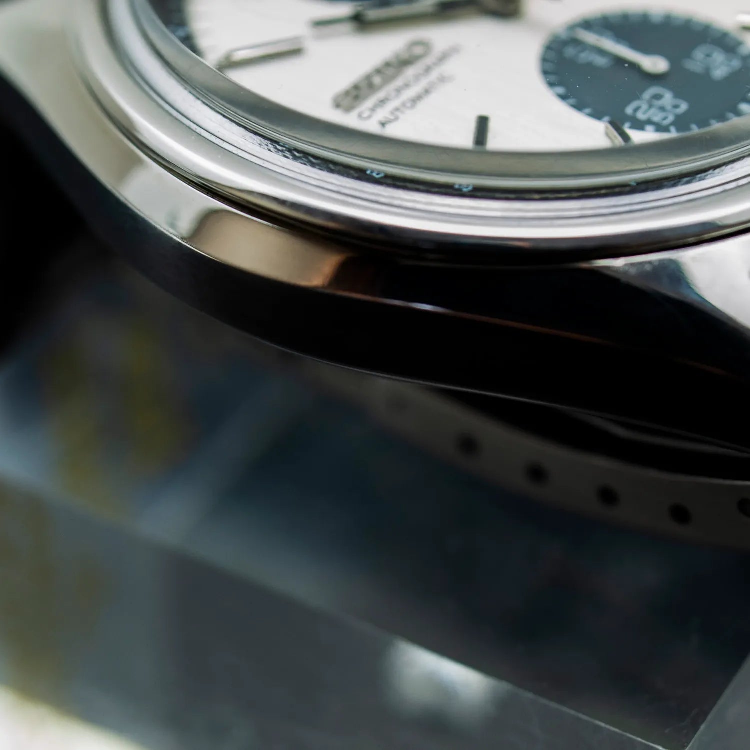 Seiko Panda, Ref. 6138-8020, Cal. 6138, Men’s Chronograph Vintage Watch, 1977 – back case