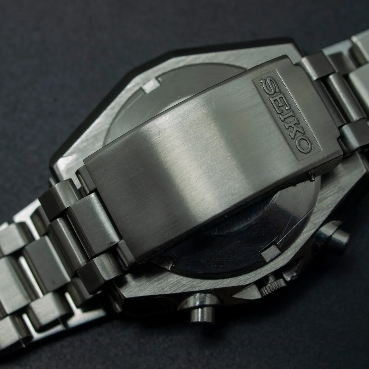 Seiko Hexagon, Ref. 6139-7080, Cal. 6139, Men’s Chronograph Vintage Watch, 1975 – movement close-up