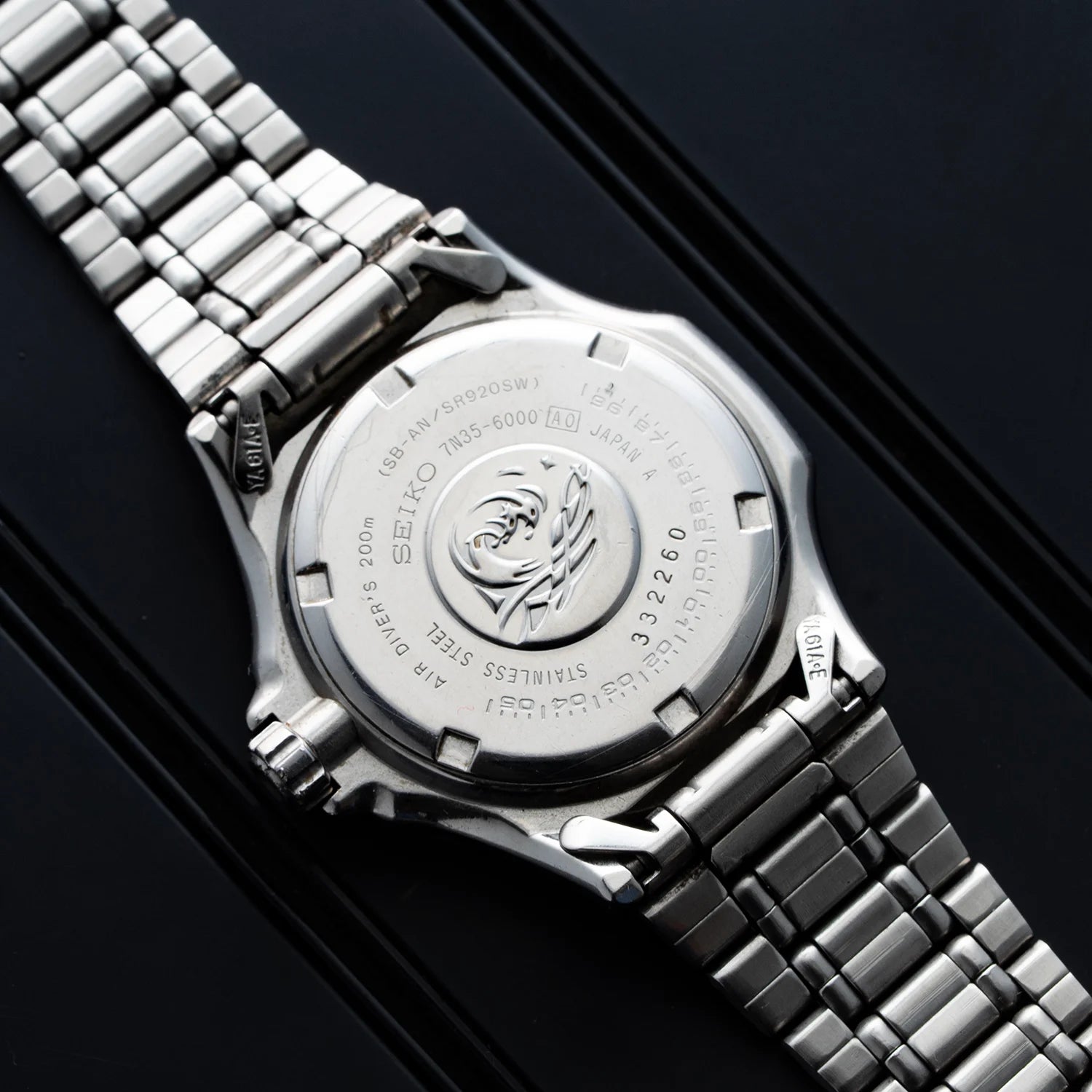 Seiko Scuba 200M Diving Men's Watch Caseback