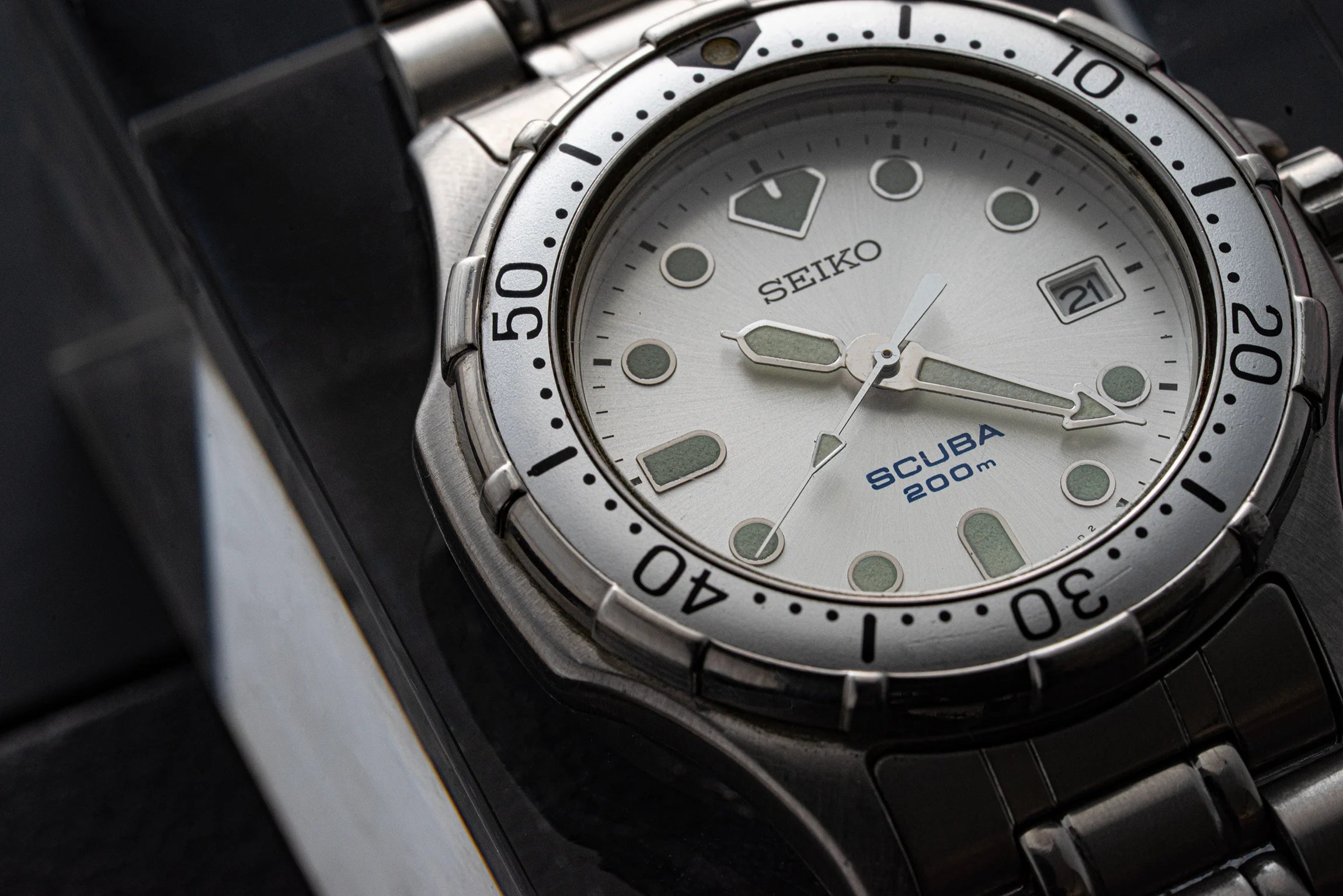 Seiko Scuba 200M Diving Men's Watch Dial