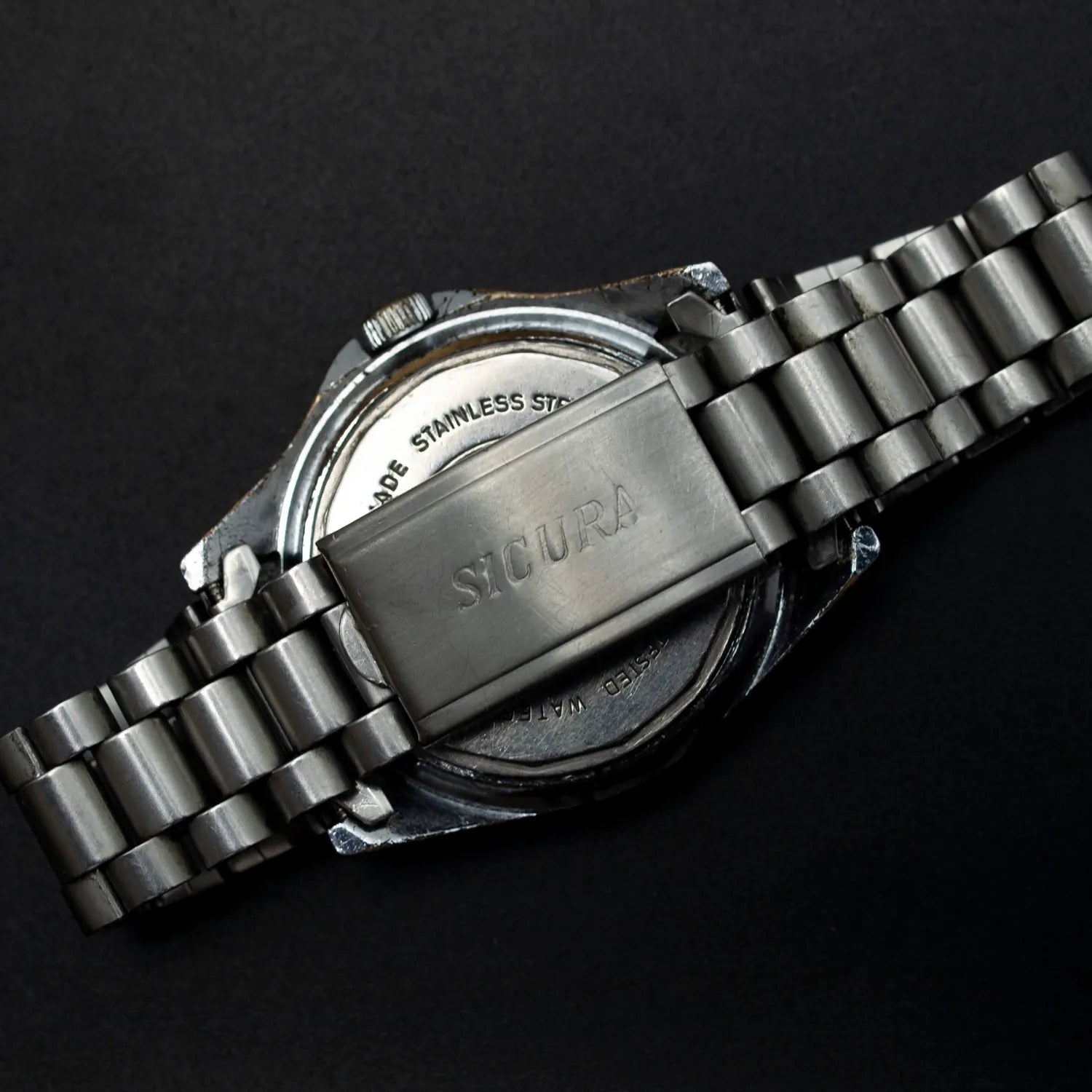 Sicura Submarine 200, Cal. BFG-158, Men’s Diving Vintage Watch, 1974 – dial close-up