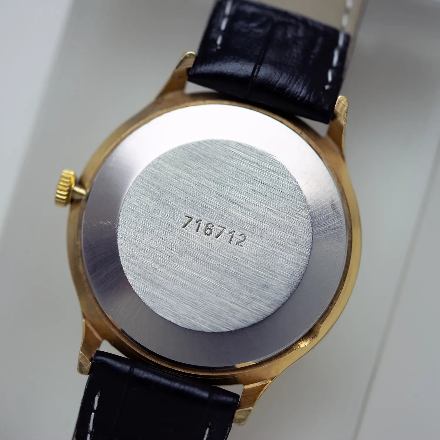 Slava, Cal. 2414, Men’s Manual Wind Vintage Watch, 1988 – back case
