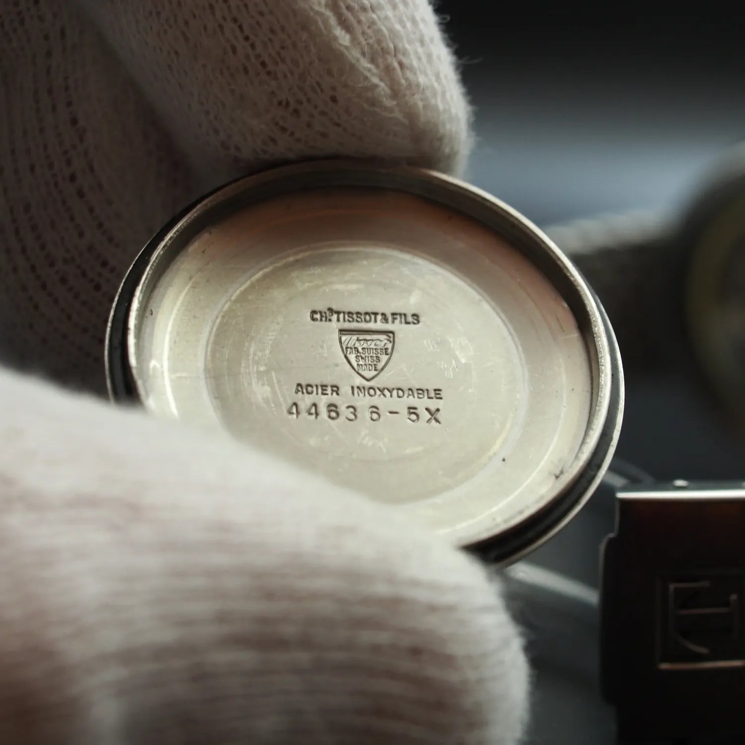 Tissot Automatic Seastar Mesh Ref. 4463 6-5x – crown detail