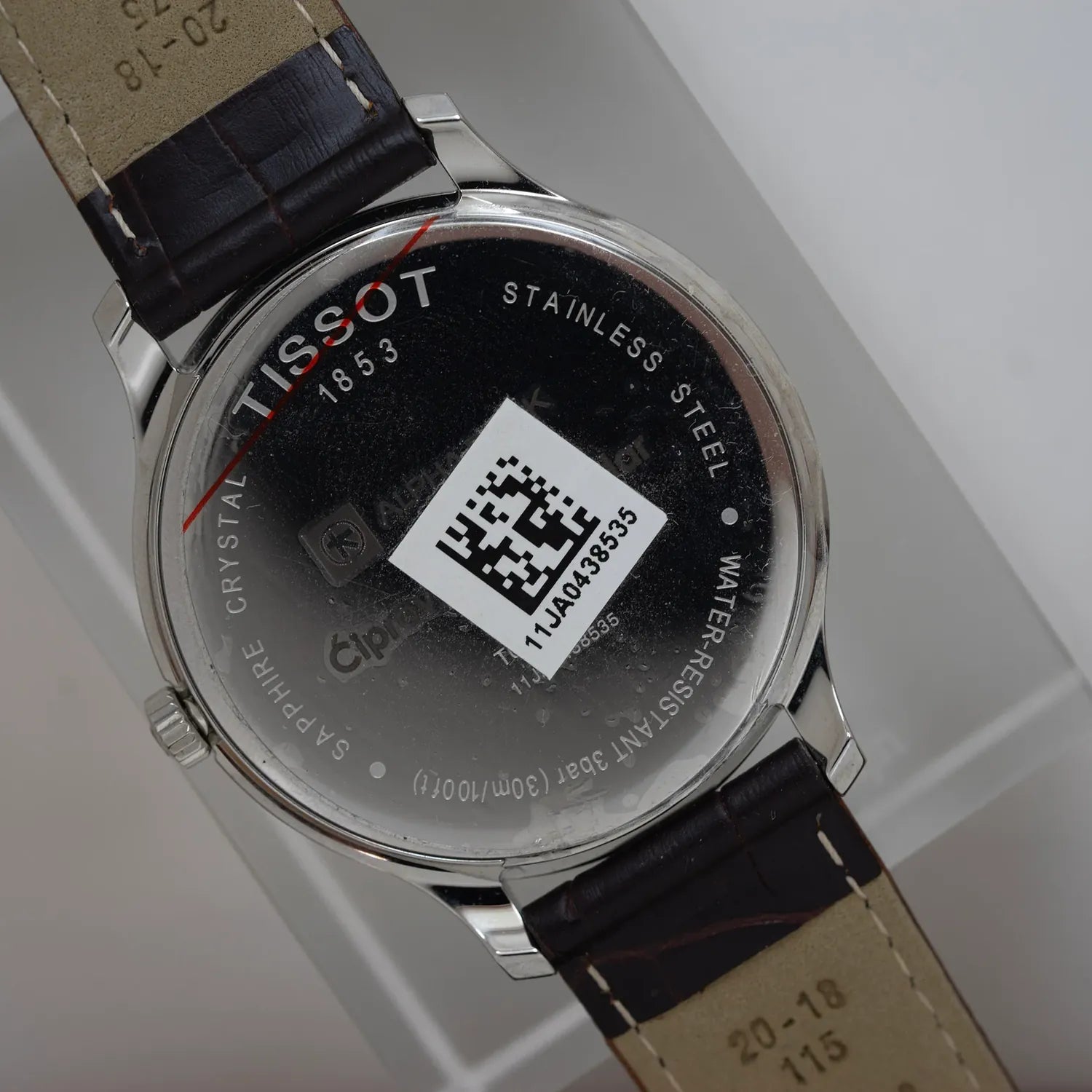 Tissot Ref. T063610A, Men's Dress Watch – movement close-up