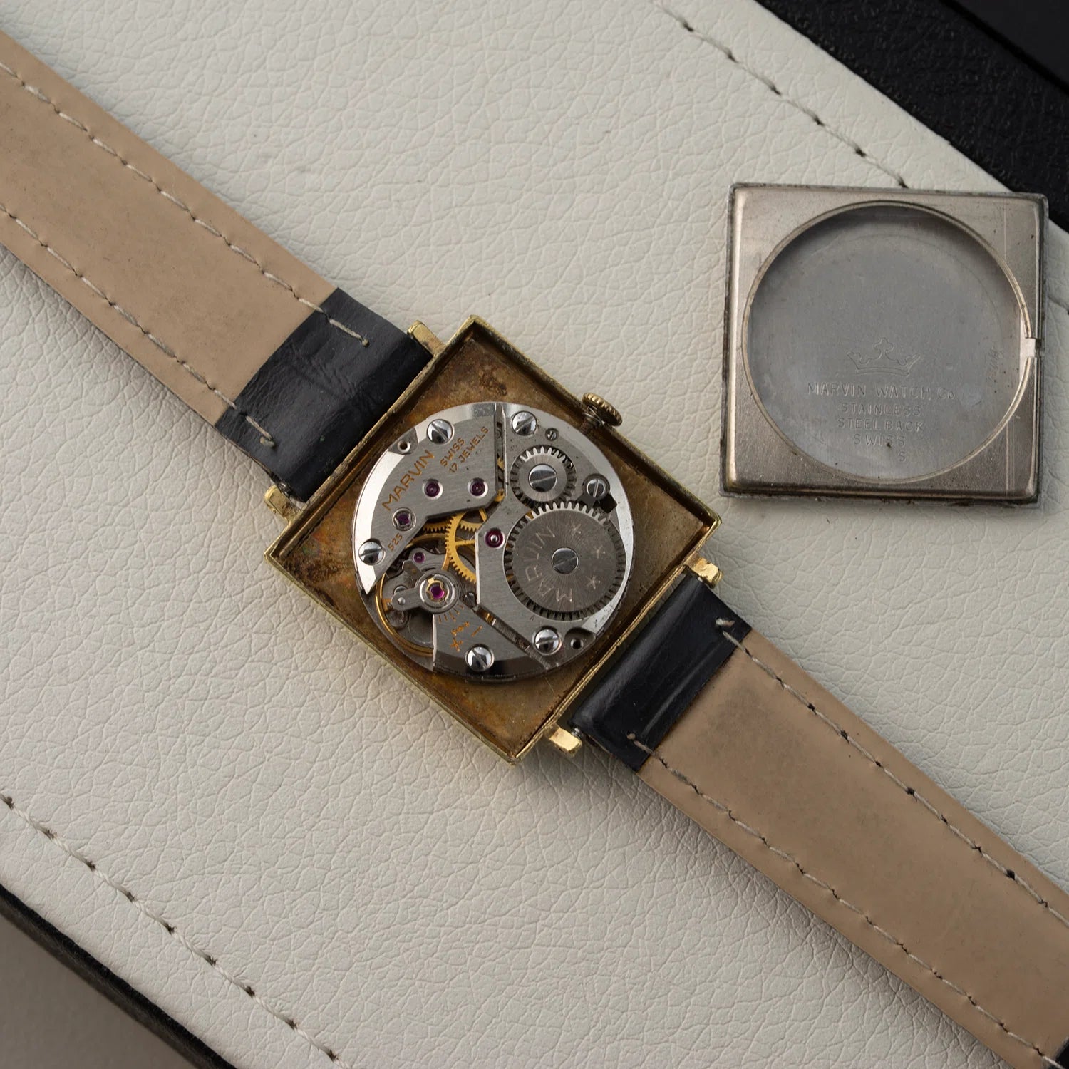 Marvin Square, Cal. 525, Men’s Manual Wind Vintage Watch, 1971 Movement